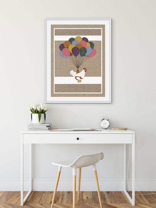 Hen - Graphic work - signed and numbered
