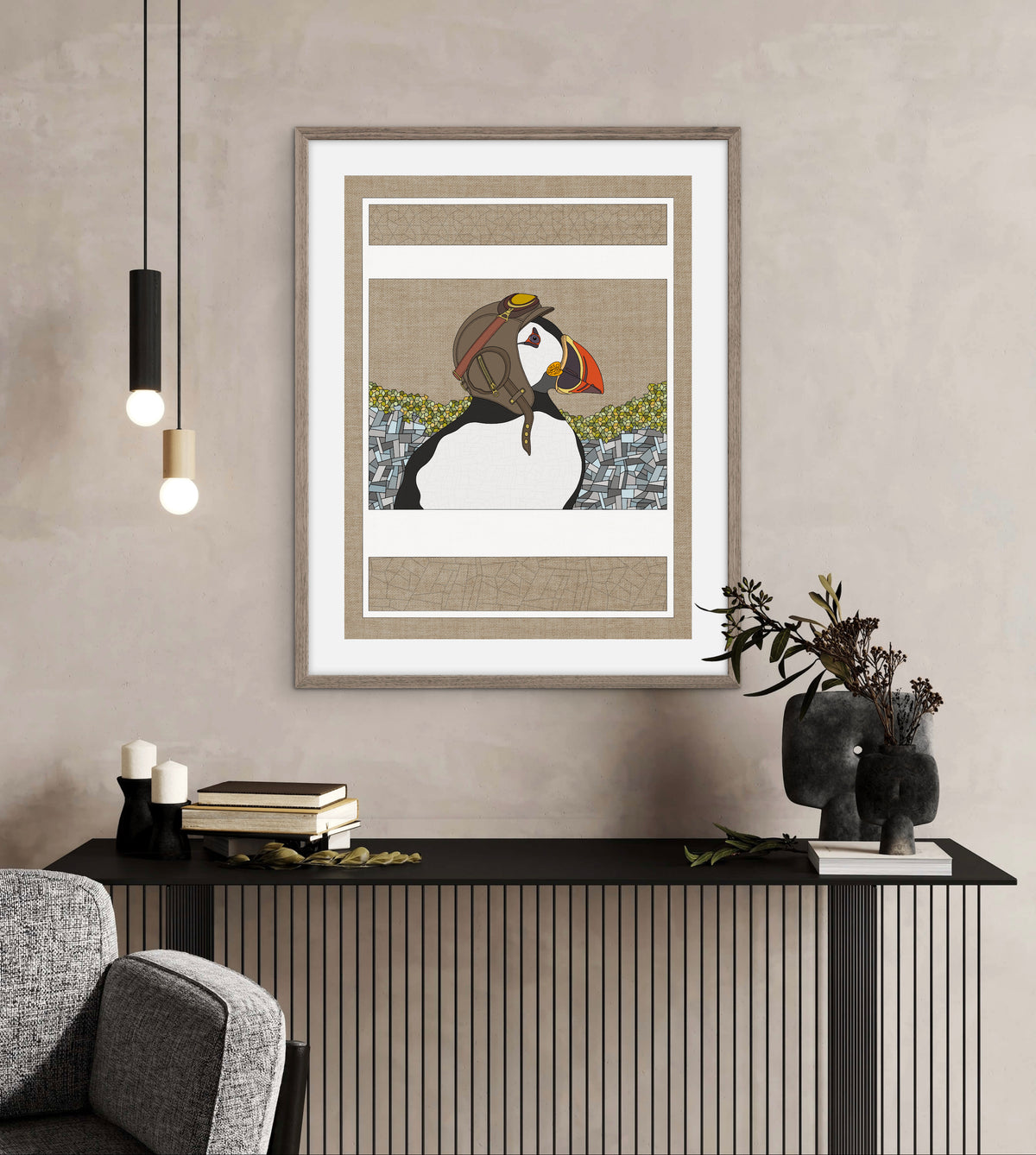 Puffin - Graphic work - signed and numbered